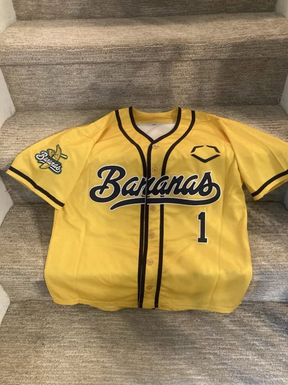 Savannah Bananas EvoShield Jersey Stitched Yellow